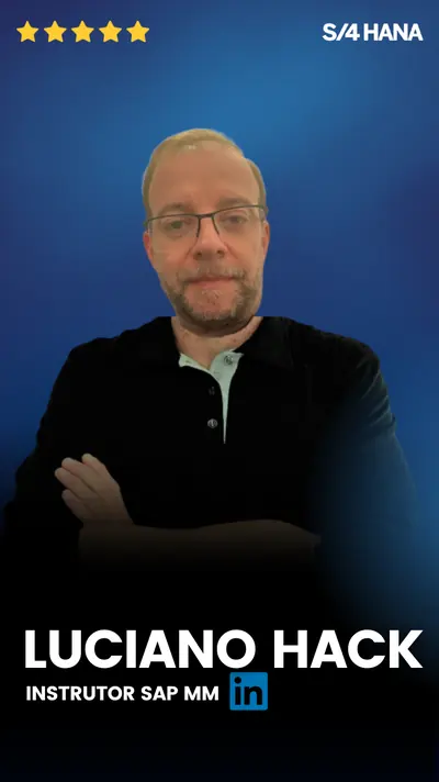 Luciano Hack, instrutor SAP MM. Abrir o LinkedIn